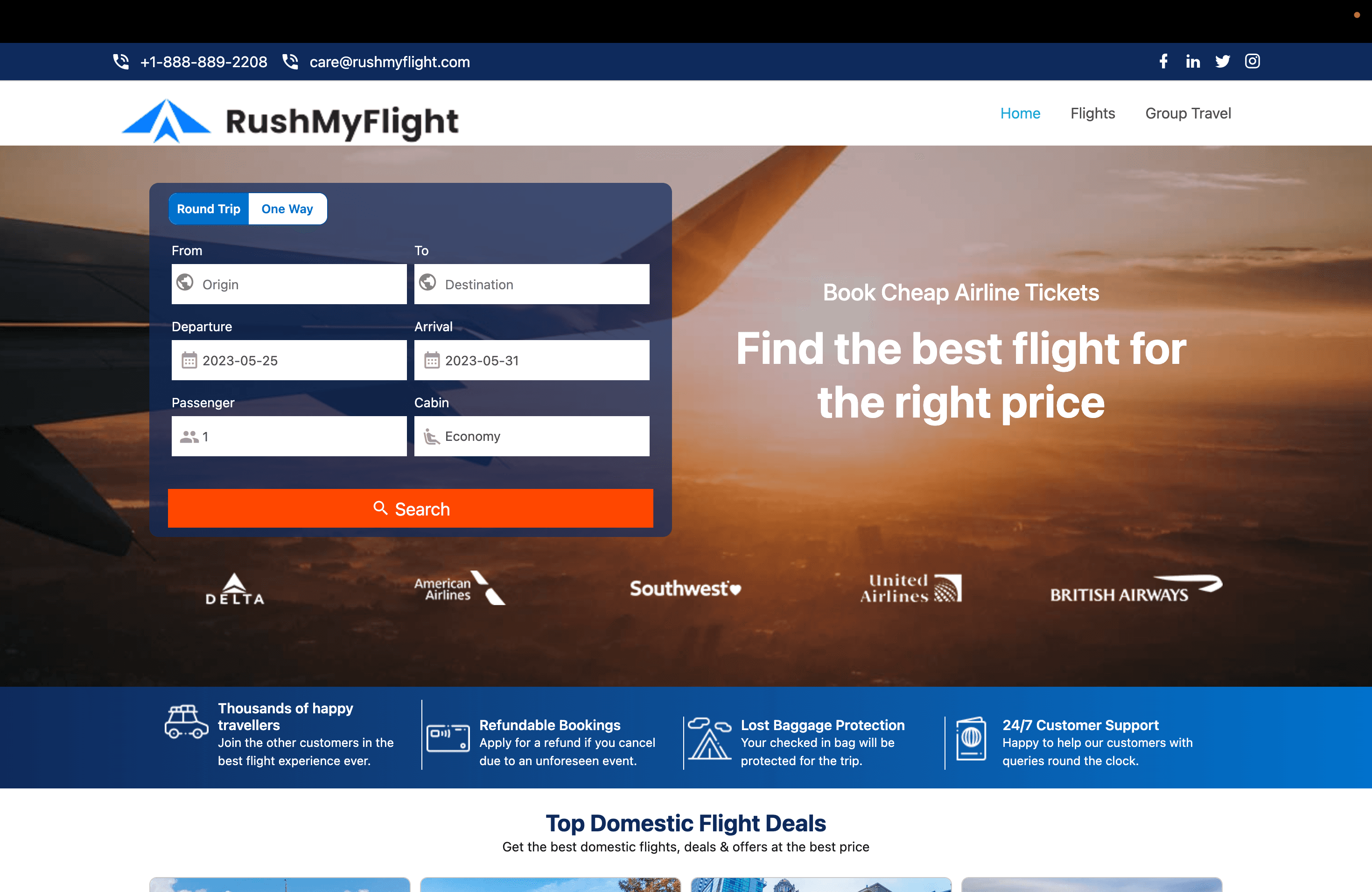 Flight Booking Application