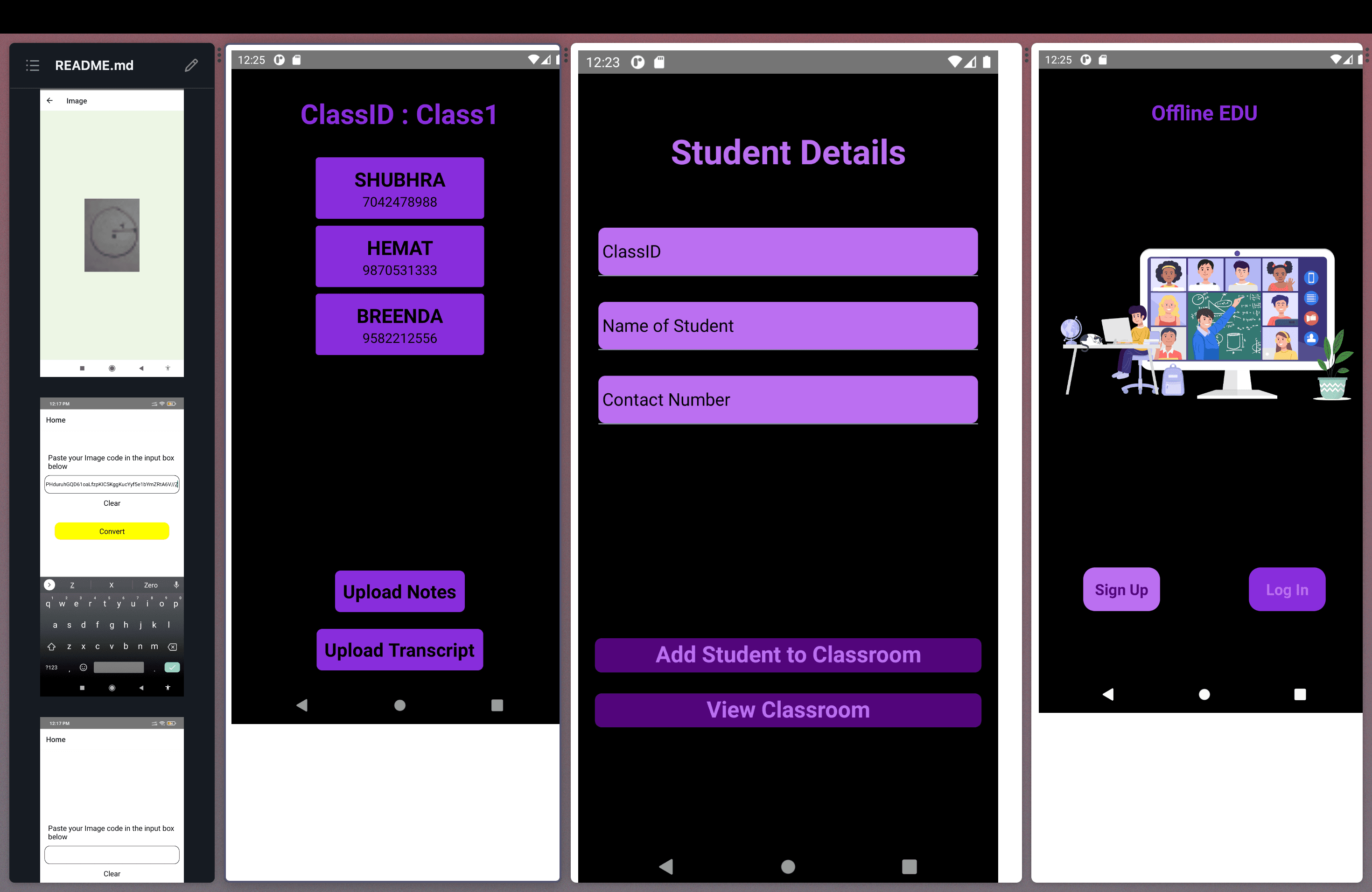 OfflineEdu - Internet Less way to send notes and lectures